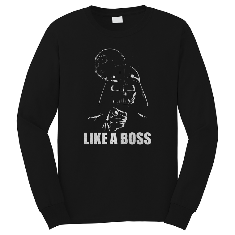 DARTH VADER STAR WARS LIKE A BOSS PARODY 2 Long Sleeve T-Shirt