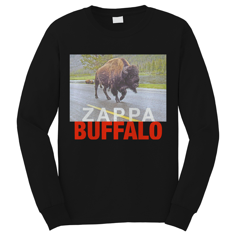 FRANK ZAPPA SINGER BUFFALO Long Sleeve T-Shirt FRANK ZAPPA SINGER BUFFALO Long Sleeve T-Shirt