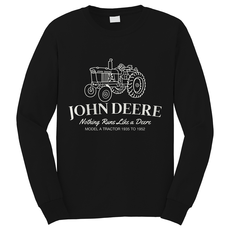 JOHN DEERE VINTAGE TRACTOR Long Sleeve T-Shirt JOHN DEERE VINTAGE TRACTOR Long Sleeve T-Shirt
