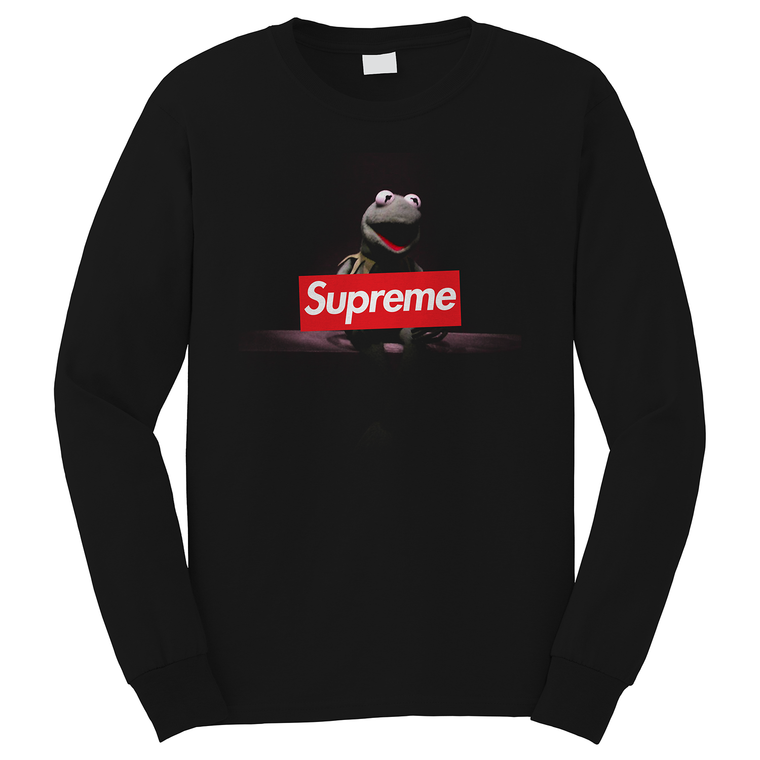 KERMIT THE FROG SUPREME Long Sleeve T-Shirt KERMIT THE FROG SUPREME Long Sleeve T-Shirt