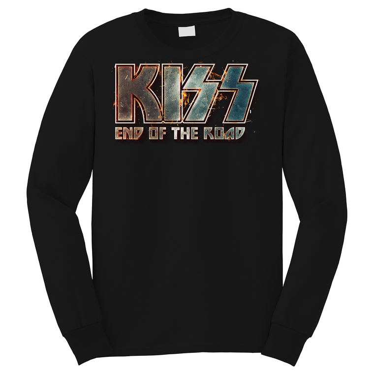 KISS ROCK BAND END OF THE ROAD Long Sleeve T-Shirt