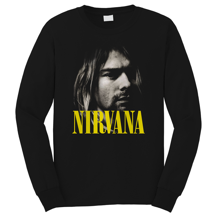 KURT COBAIN NIRVANA ROCK BAND 2 Long Sleeve T-Shirt KURT COBAIN NIRVANA ROCK BAND 2 Long Sleeve T-Shirt