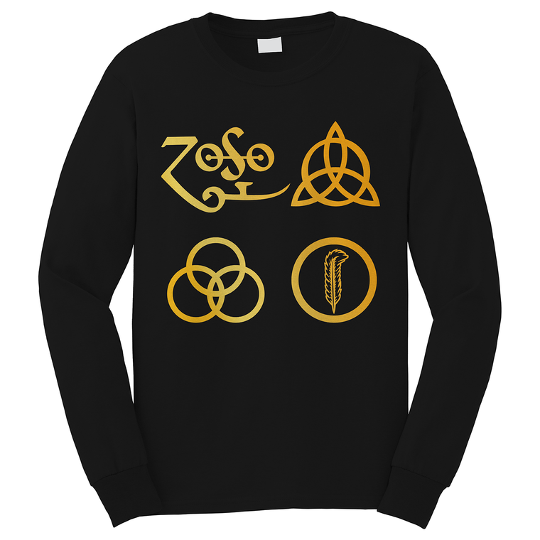 LED ZEPPELIN ROCK BAND SYMBOL 2 Long Sleeve T-Shirt