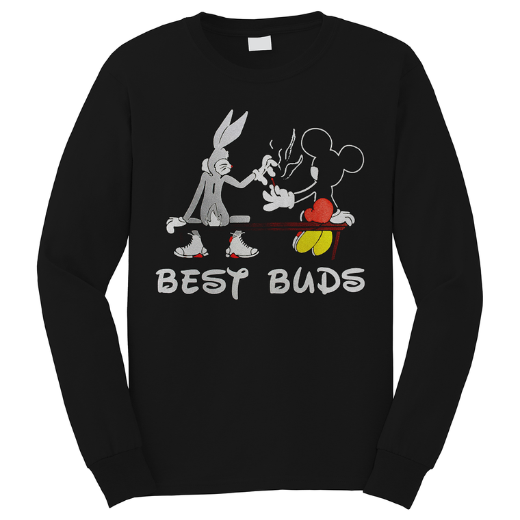 LOONEY TUNES MICKEY MOUSE DISNEY BEST BUDS Long Sleeve T-Shirt
