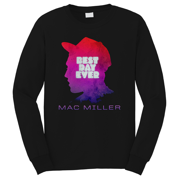 MAC MILLER RAPPER BEST DAY EVER Long Sleeve T-Shirt MAC MILLER RAPPER BEST DAY EVER Long Sleeve T-Shirt