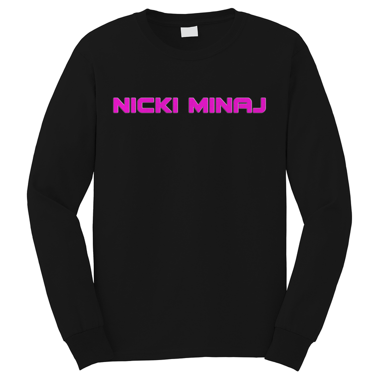 NICKI MINAJ SINGER LOGO Long Sleeve T-Shirt