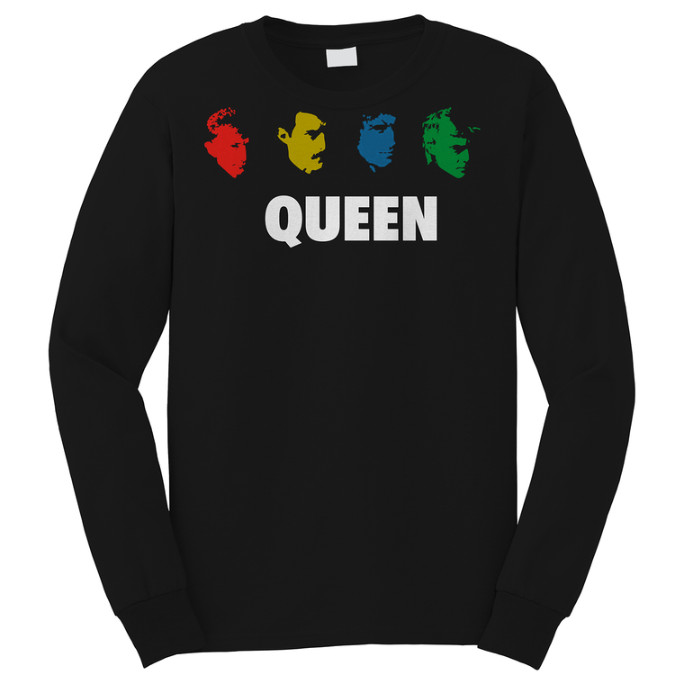QUEEN ROCK BAND SILHOUETTE Long Sleeve T-Shirt