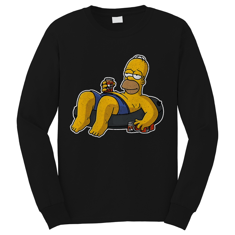 THE SIMPSONS DUFF DADDY BEER Long Sleeve T-Shirt