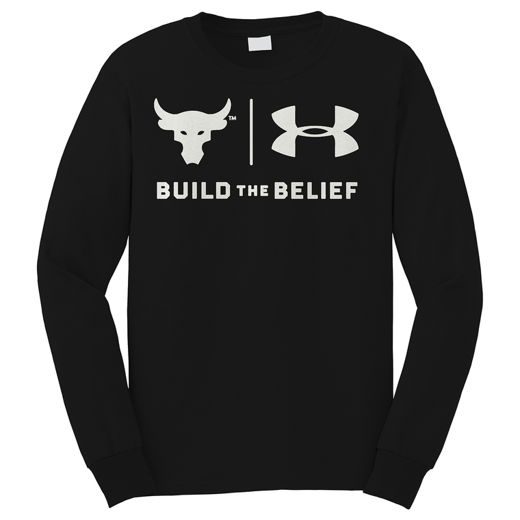 UNDER ARMOUR ROCK BUILD THE BELIEF Long Sleeve T-Shirt