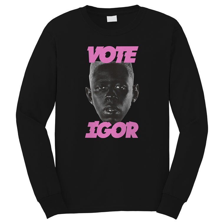 VOTE IGOR TYLER THE CREATOR Long Sleeve T-Shirt VOTE IGOR TYLER THE CREATOR Long Sleeve T-Shirt