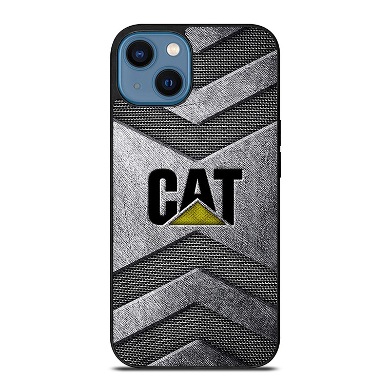 CATERPILLAR TRACTOR CAT METAL LOGO iPhone 14 Case CATERPILLAR TRACTOR CAT METAL LOGO iPhone 14 Case