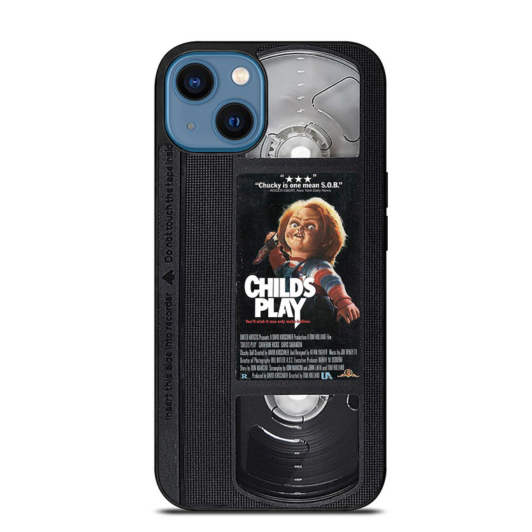 CHUCKY CHILD'S PLAY HORROR TAPE iPhone 14 Case CHUCKY CHILD'S PLAY HORROR TAPE iPhone 14 Case