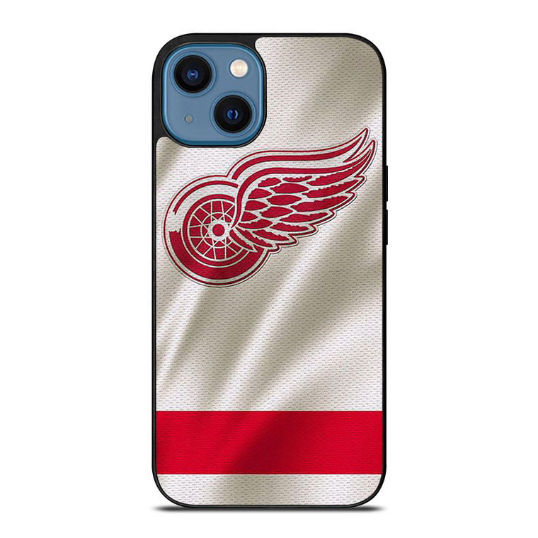 DETROIT RED WINGS HOCKEY TEAM JERSEY LOGO iPhone 14 Case
