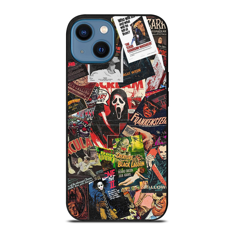 HORROR MOVIE POSTER COLLAGE iPhone 14 Case