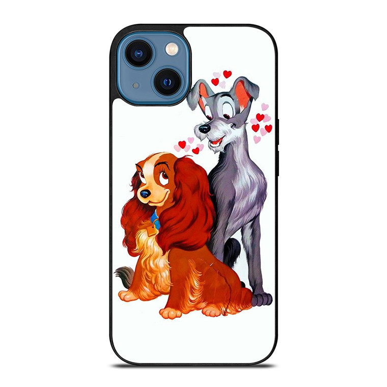 LADY AND THE TRAMP DISNEY CARTOON PAINTING iPhone 14 Case