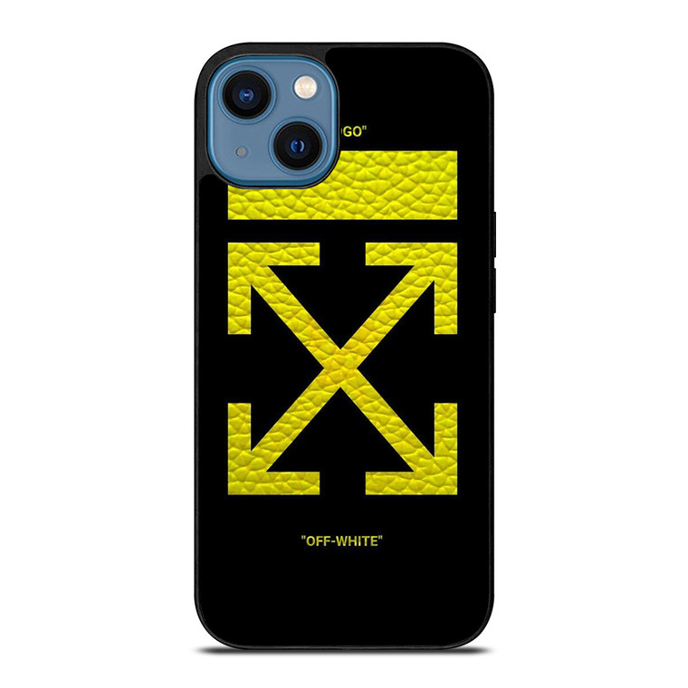 OFFWHITE LOGO YELLOW iPhone 14 Case