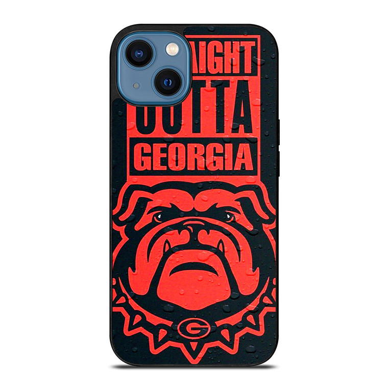 STRAIGHT OUTTA GEORGIA BULLDOGS DAWGS iPhone 14 Case
