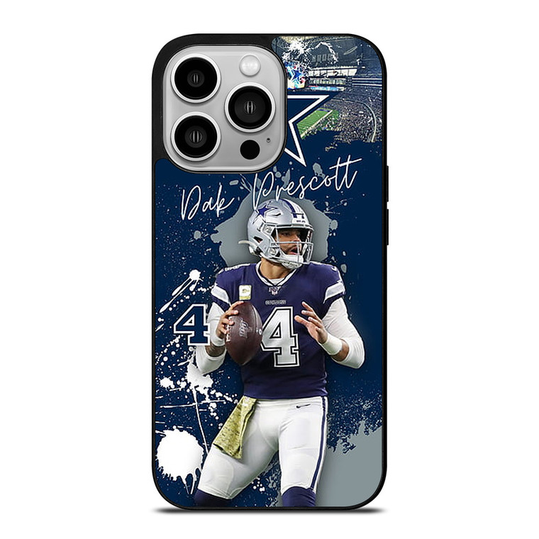 DAK PRESCOTT 4 DALLAS COWBOYS FOOTBALL iPhone 14 Pro Case