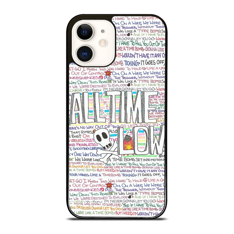 ALL TIME LOW WRITTING iPhone 12 Case ALL TIME LOW WRITTING iPhone 12 Case