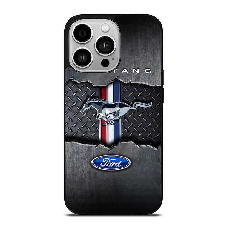 FORD MUSTANG METAL LOGO EMBLEM iPhone 14 Pro Case