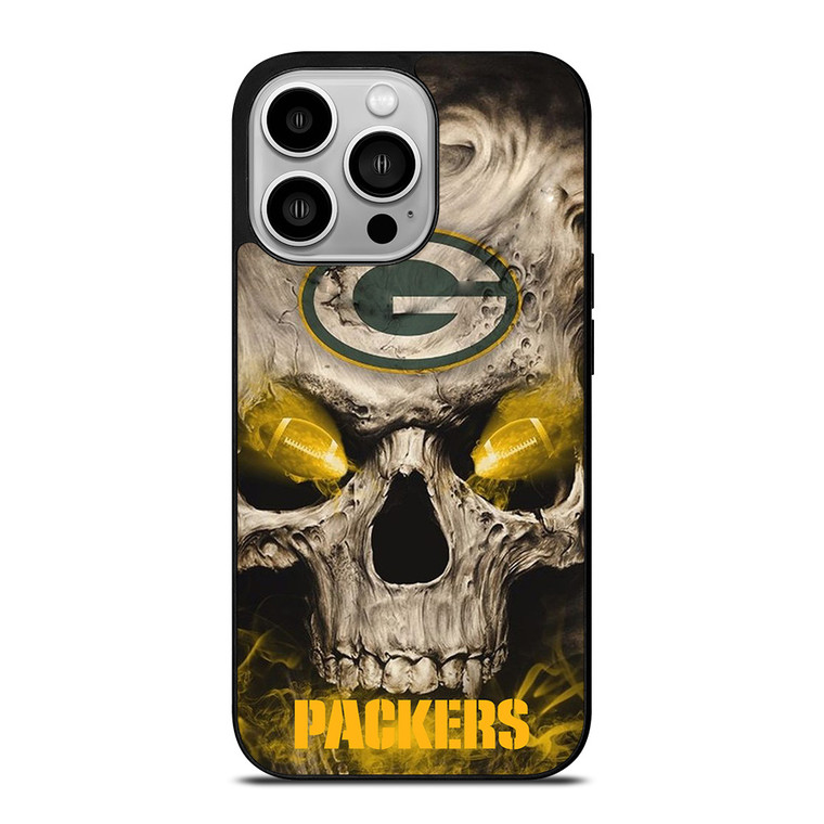 GREEN BAY PACKERS SKULL LOGO iPhone 14 Pro Case