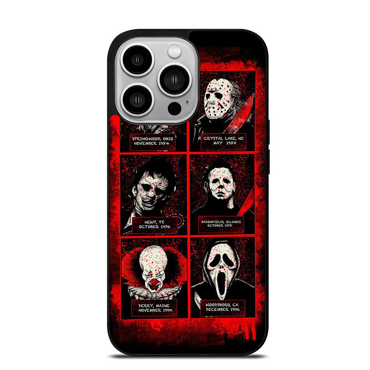 HORROR MOVIES VILLAIN CHARACTERS iPhone 14 Pro Case