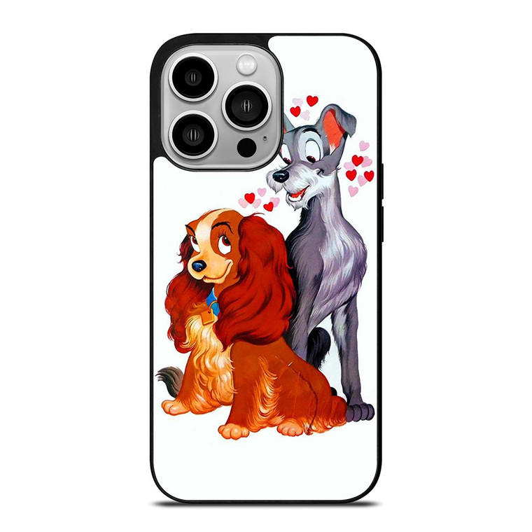 LADY AND THE TRAMP DISNEY CARTOON PAINTING iPhone 14 Pro Case