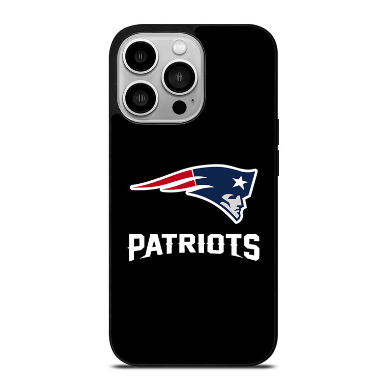 NEW ENGLAND PATRIOTS LOGO BLACK iPhone 14 Pro Case
