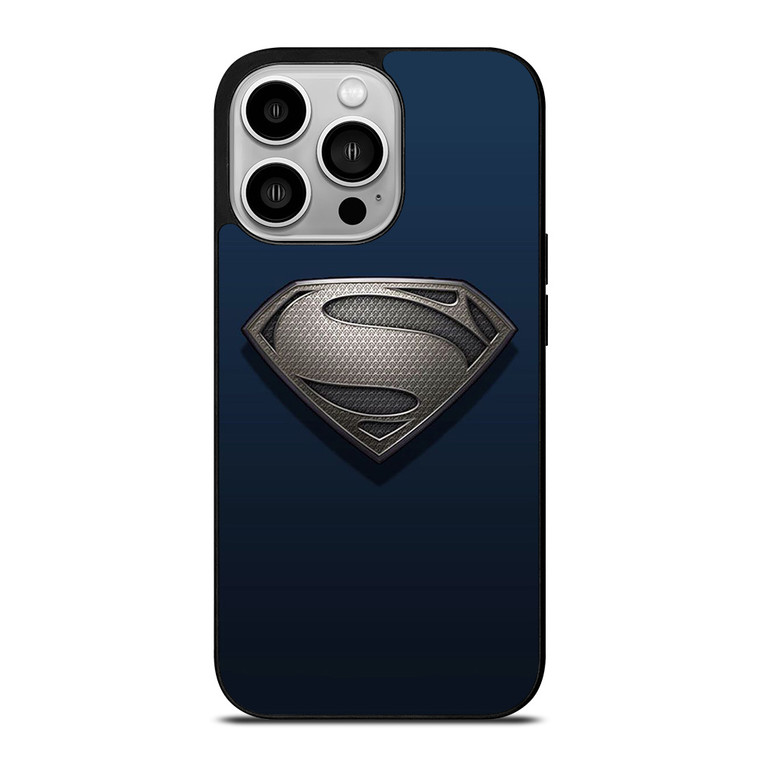 SUPERMAN NEW LOGO GREY iPhone 14 Pro Case