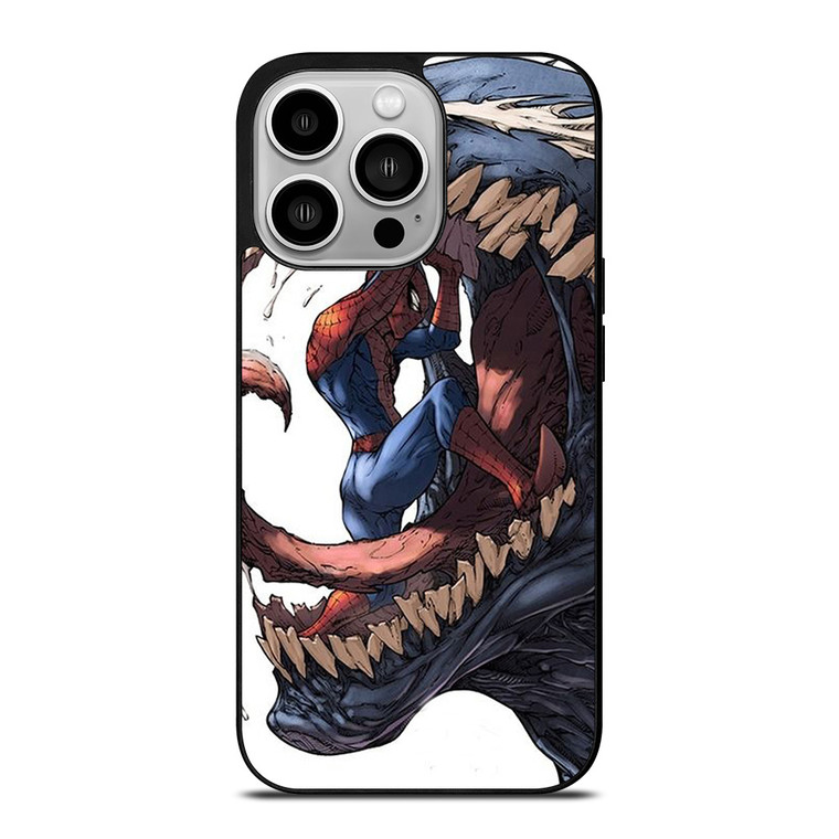 VENOM VS SPIDERMAN MARVEL CARTOON iPhone 14 Pro Case VENOM VS SPIDERMAN MARVEL CARTOON iPhone 14 Pro Case