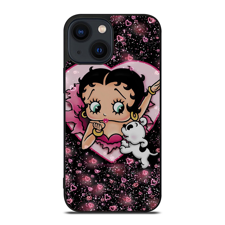 BETTY BOOP AND DOG CARTOON iPhone 14 Plus Case