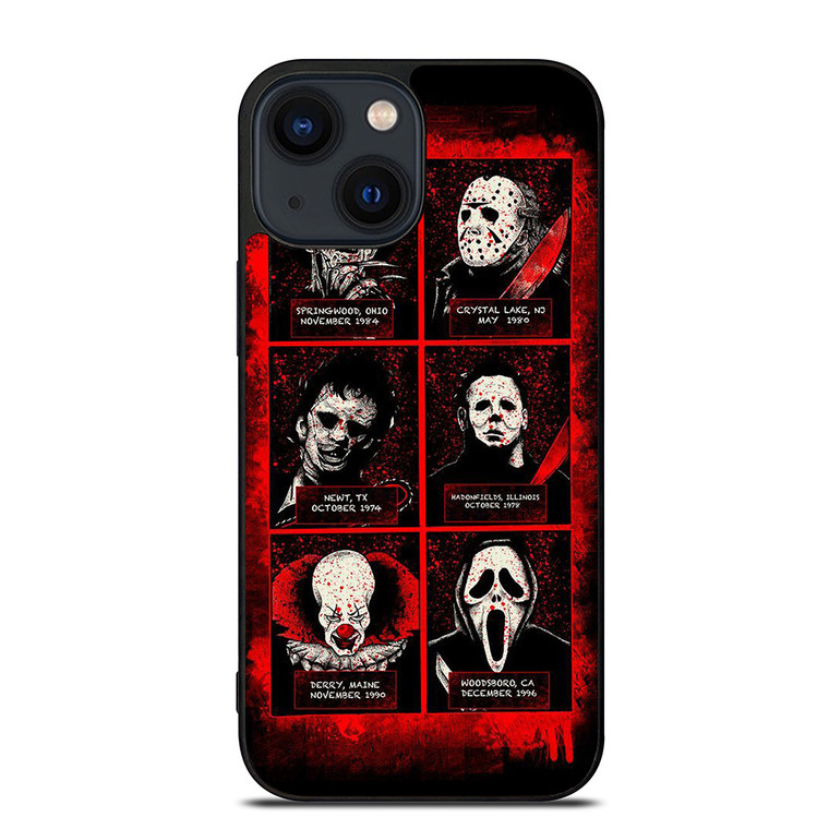 HORROR MOVIES VILLAIN CHARACTERS iPhone 14 Plus Case