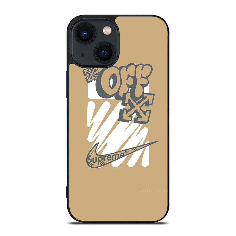 OFF WHITE NIKE SUPREME LOGO iPhone 14 Plus Case