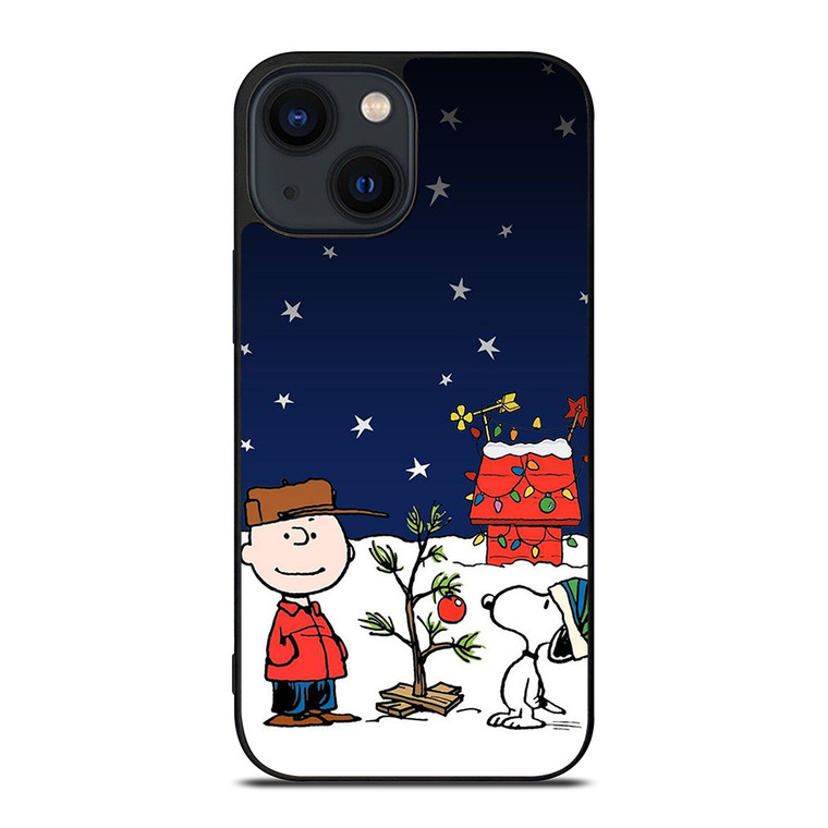SNOOPY AND CHARLIE BROWN SNOW THE PEANUTS iPhone 14 Plus Case
