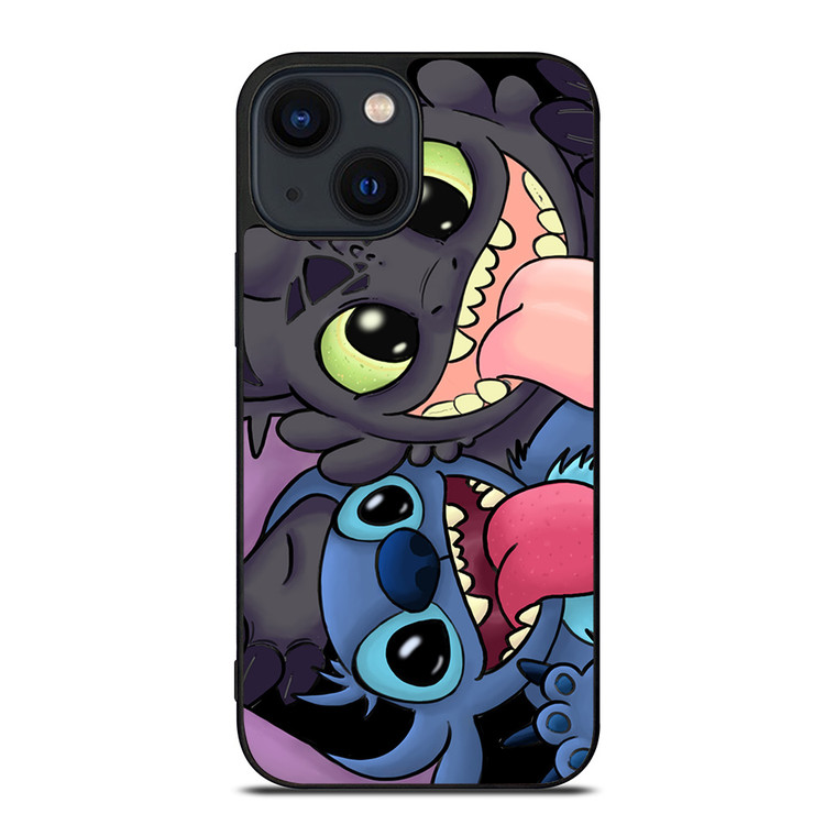 STITCH AND TOOTHLESS CARTOON iPhone 14 Plus Case