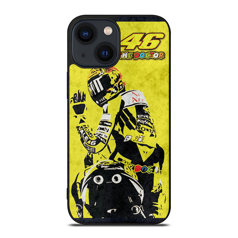 VALENTINO ROSSI THE DOCTOR 46 MOTOGP LEGEND iPhone 14 Plus Case
