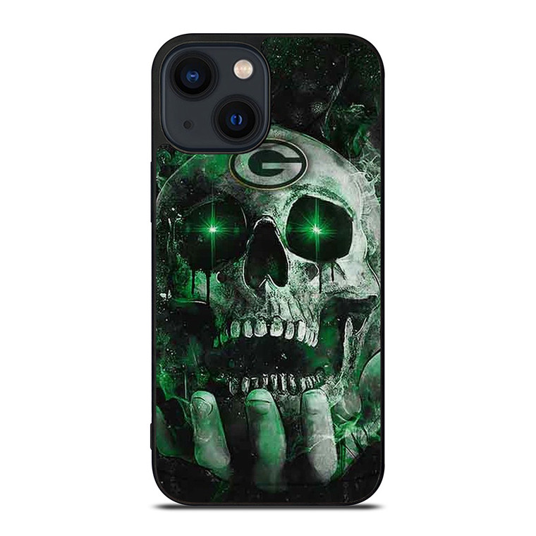 GREEN BAY PACKERS FOOTBALL SKULL SYMBOL iPhone 13 Case