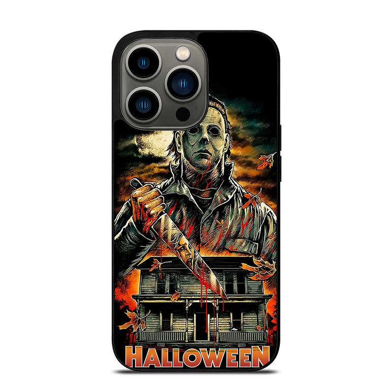 MICHAEL MYERS FACE HALLOWEEN HORROR CARTOON iPhone 13 Pro Case