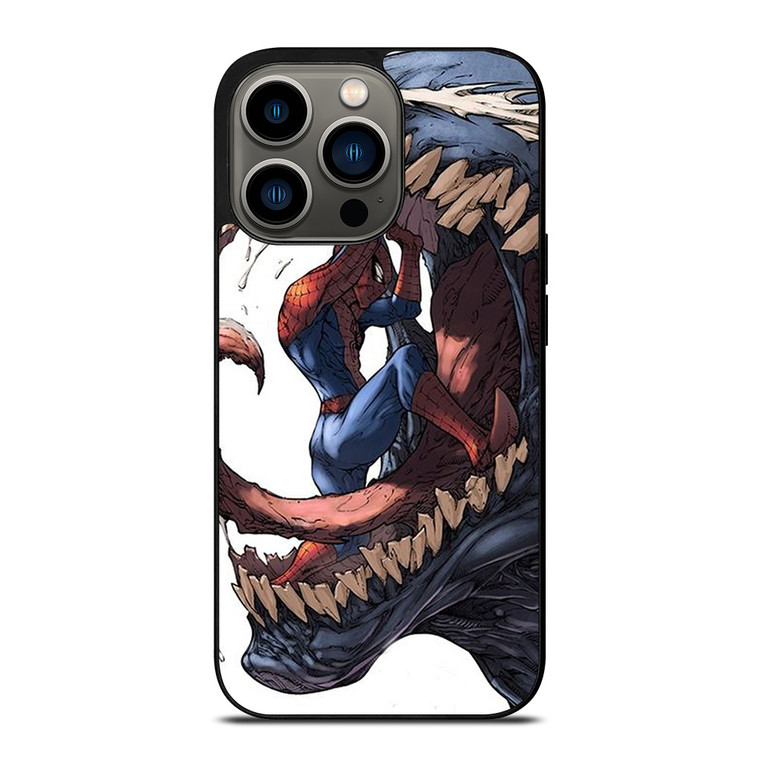 VENOM VS SPIDERMAN MARVEL CARTOON iPhone 13 Pro Case