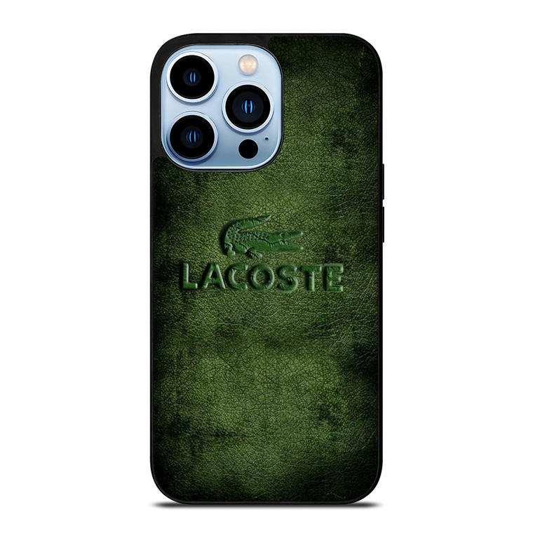 LACOSTE LOGO EMBOSSED LEATHER iPhone 13 Pro Max Case