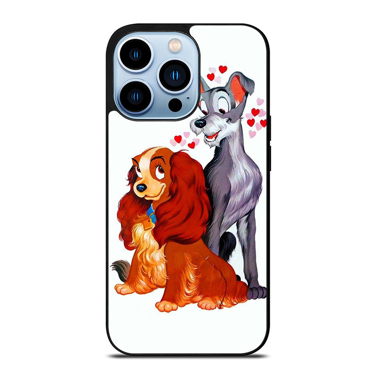 LADY AND THE TRAMP DISNEY CARTOON PAINTING iPhone 13 Pro Max Case
