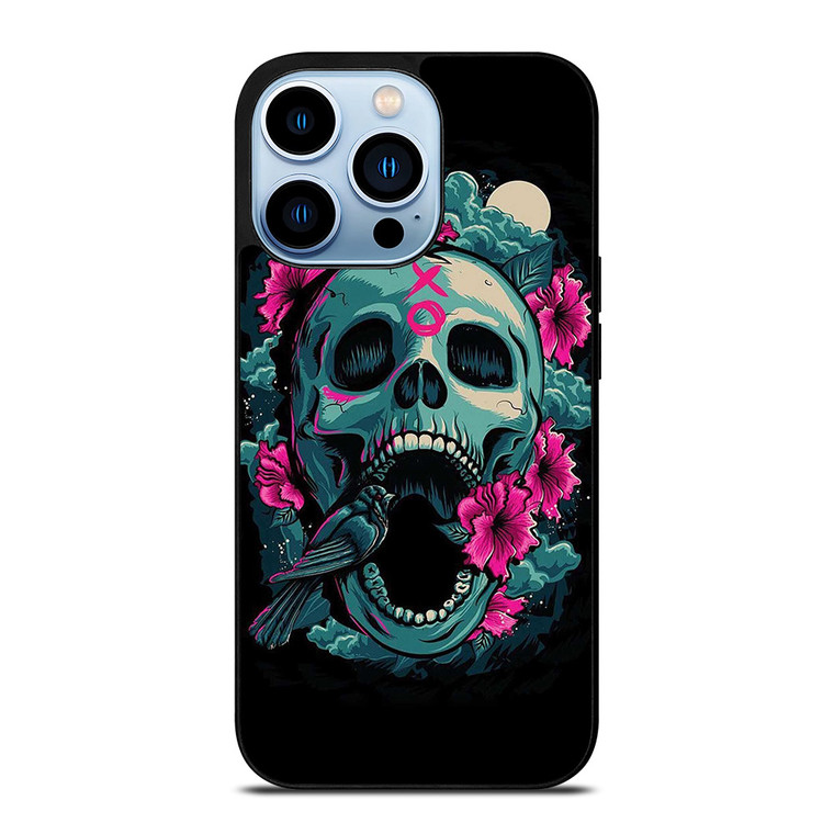 SUGAR SKULL FLOWERS TATTOO iPhone 13 Pro Max Case