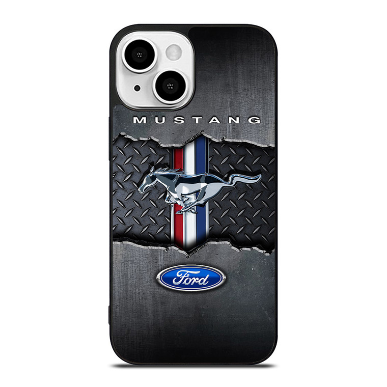 FORD MUSTANG METAL LOGO EMBLEM iPhone 13 Mini Case
