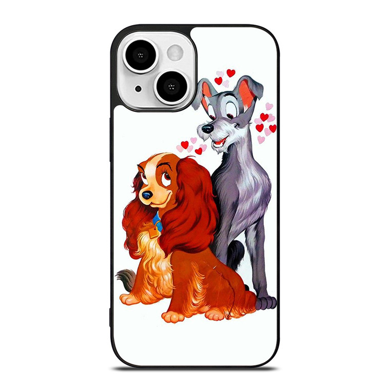 LADY AND THE TRAMP DISNEY CARTOON PAINTING iPhone 13 Mini Case