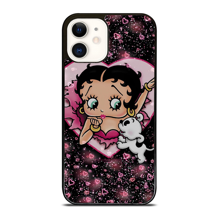 BETTY BOOP AND DOG CARTOON 946 iPhone 12 Case