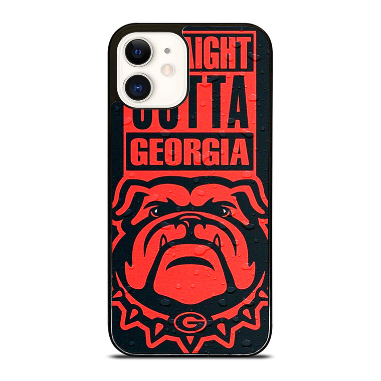 STRAIGHT OUTTA GEORGIA BULLDOGS DAWGS 946 iPhone 12 Case