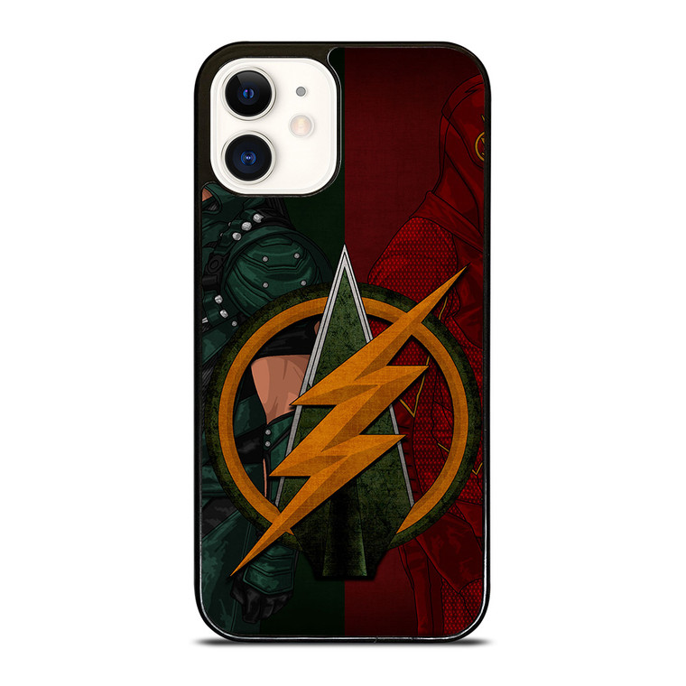 THE FLASH GREEN ARROW LOGO DC 946 iPhone 12 Case