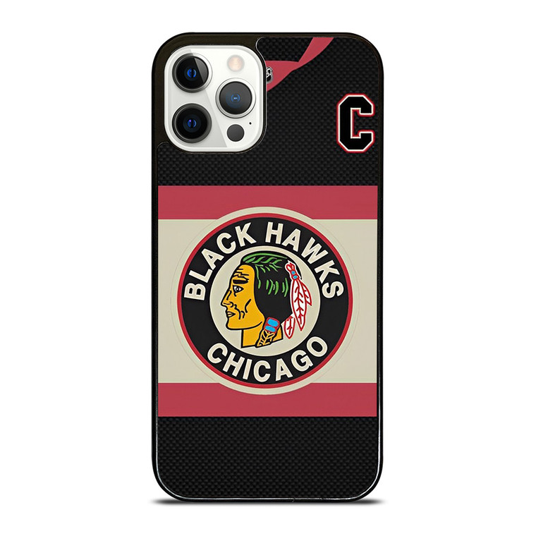 CHICAGO BLACKHAWKS FOOTBALL JERSEY iPhone 12 Pro Case