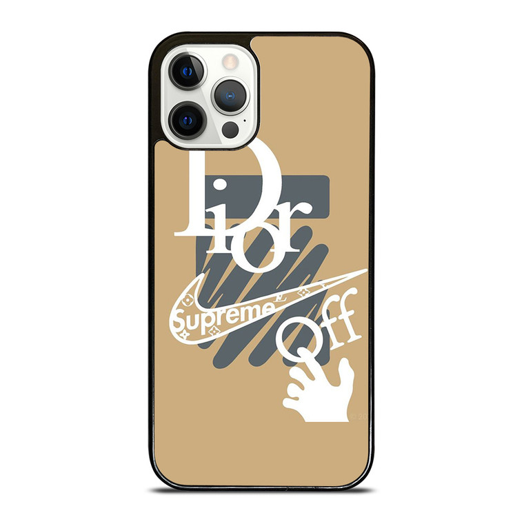 OFF WHITE DIOR SUPREME LOGO iPhone 12 Pro Case