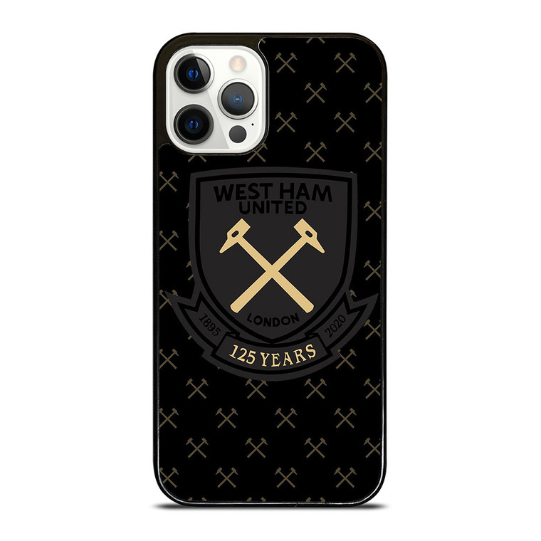 WEST HAM UNITED BLACK LOGO iPhone 12 Pro Case